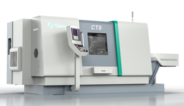 CT8   CT系列萬(wàn)能車(chē)削中心在小批量加工和中等批量加工方面表現(xiàn)卓越，因其新增加了副主軸，動(dòng)力刀具和Y軸等擴(kuò)展配置，使得CT系列萬(wàn)能車(chē)削中心能夠完成高要求的全套車(chē)銑復(fù)合復(fù)雜加工應(yīng)用。此外，CT系列萬(wàn)能車(chē)削中心集成式電主軸和快速轉(zhuǎn)換的伺服動(dòng)力刀塔，將輔助加工時(shí)間縮短了25%，從而相應(yīng)提高了生產(chǎn)率和經(jīng)濟(jì)效益。